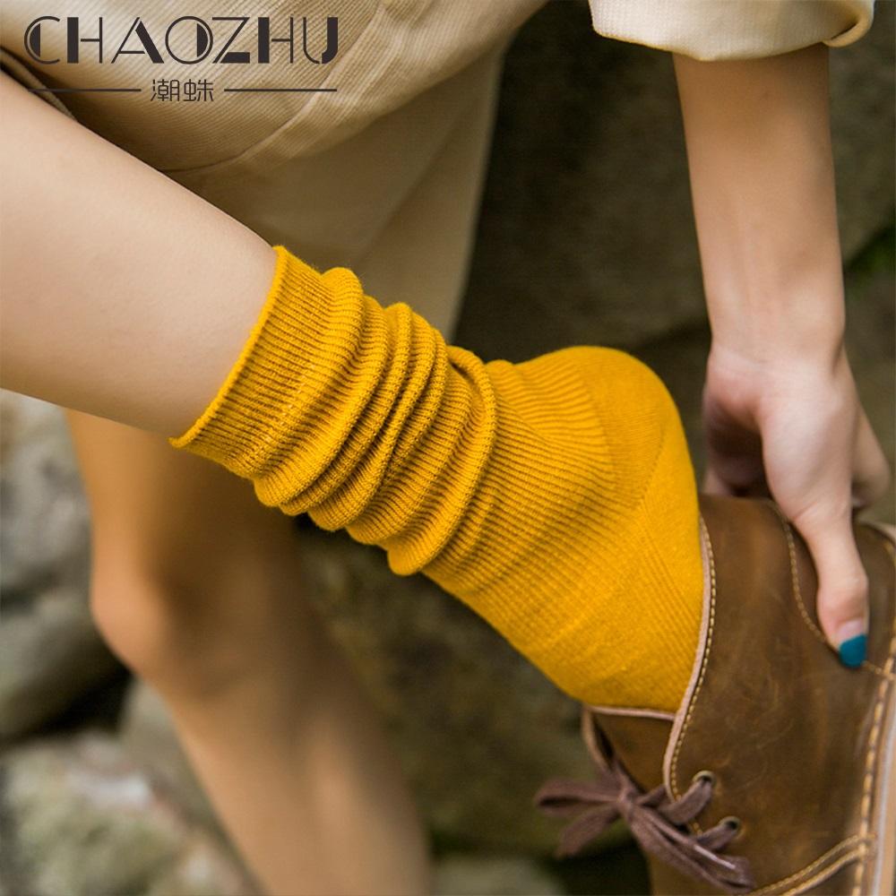 CHAOZHU Japanese Korean High School Girls High Socks Loose Solid Colors Double Needles Knitting Cotton Long Socks For Women 35-43
CHAOZHU Japanese Korean High School Girls High Socks Loose Solid Colors Double Needles Knitting Cotton Long Socks For Women 35-43