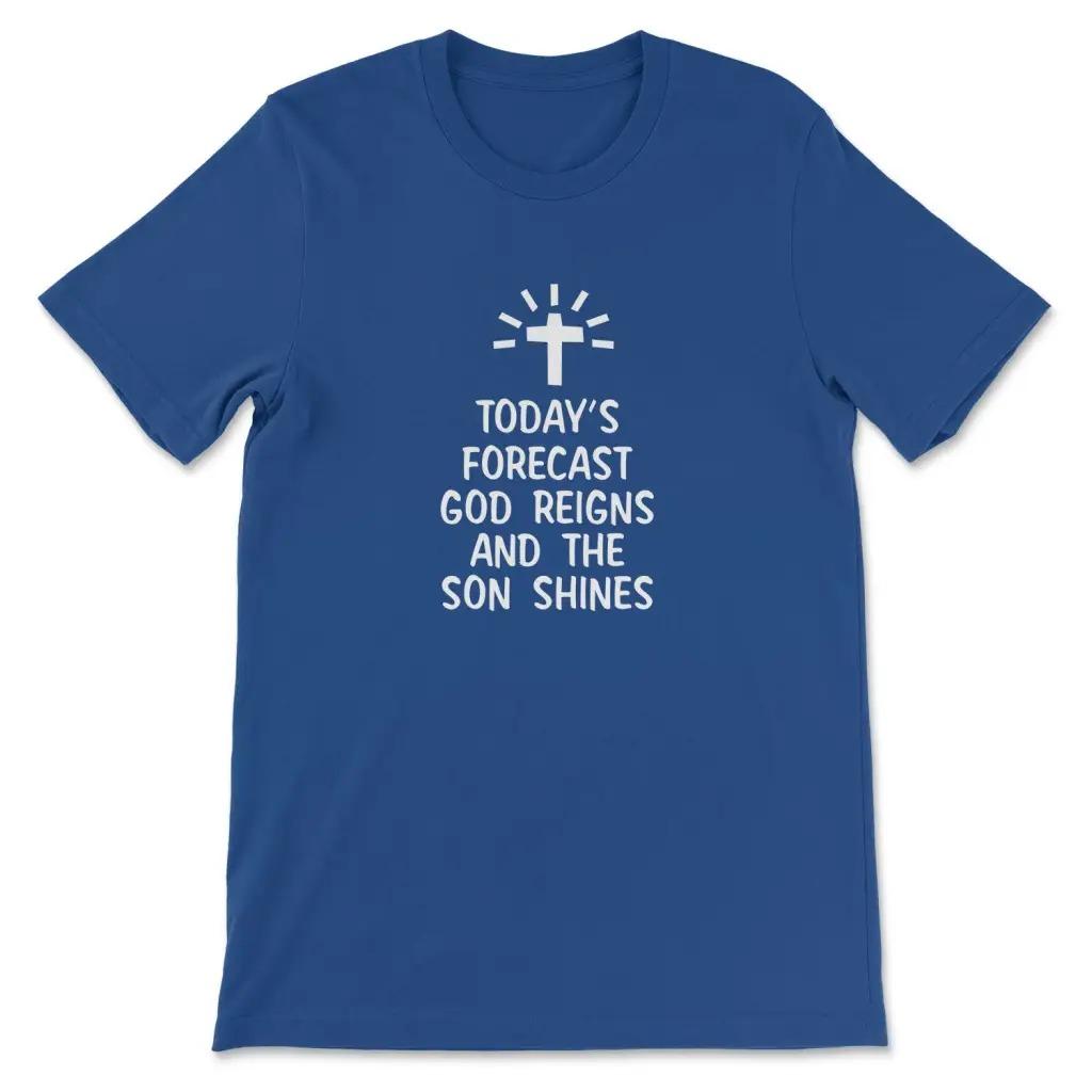 Todays Forecast God Reigns TShirt Mens and Womens Short Sleeve Cotton Tees Y2k Shirt Oversize Tops Summer Men Clothing 4XL
Todays Forecast God Reigns TShirt Mens and Womens Short Sleeve Cotton Tees Y2k Shirt Oversize Tops Summer Men Clothing 4XL