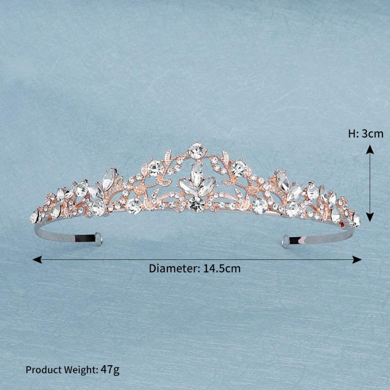Wedding Bride Headwear Alloy Rhinestones Crown Headband Fashionable Korean Princess Birthday Party
Wedding Bride Headwear Alloy Rhinestones Crown Headband Fashionable Korean Princess Birthday Party