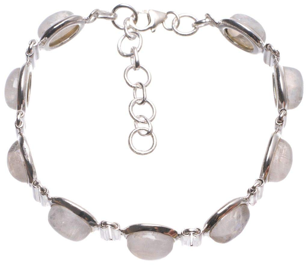 StarGems Natural Rainbow Moonstone Handmade Vintage 925 Sterling Silver Tennis Bracelet 6 1/2-7 1/2 T8490
StarGems Natural Rainbow Moonstone Handmade Vintage 925 Sterling Silver Tennis Bracelet 6 1/2-7 1/2 T8490