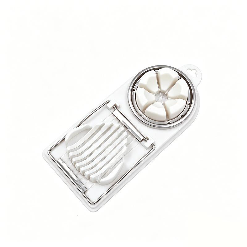 Egg Slicer - Home-use Stainless Steel Egg Cutter - Two-in-one for Removing Skin From Preserved Eggs and Splitting Eggs білий
Egg Slicer - Home-use Stainless Steel Egg Cutter - Two-in-one for Removing Skin From Preserved Eggs and Splitting Eggs білий