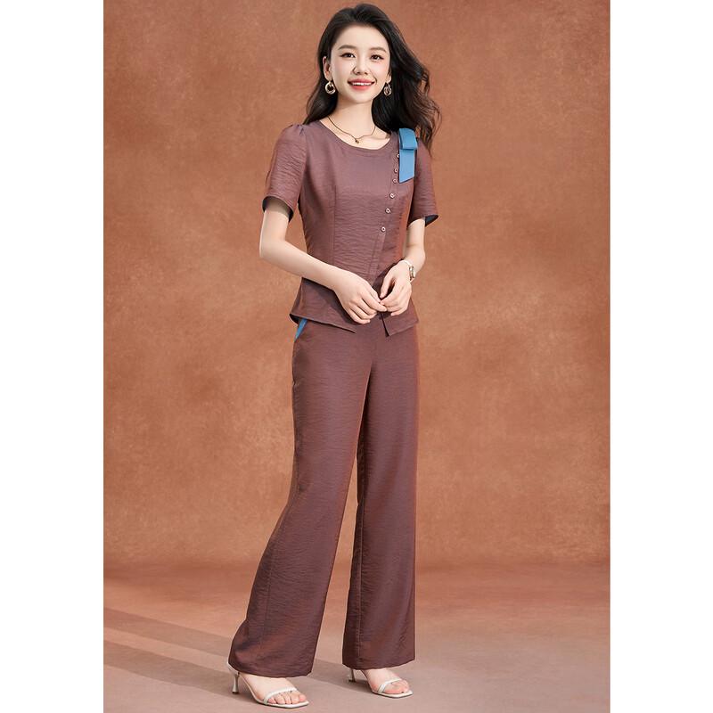 Meilannie Bowknot Colorblock Shirt & Wide-leg Pants Set XL
Meilannie Bowknot Colorblock Shirt & Wide-leg Pants Set XL