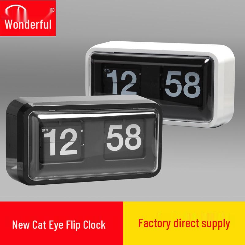 Elegant Transparent Cat s Eye Flip Clock: Retro Black & White Desk Clock Gift 26.4 x 14.4 x 9.5 cm белый
Elegant Transparent Cat s Eye Flip Clock: Retro Black & White Desk Clock Gift 26.4 x 14.4 x 9.5 cm белый