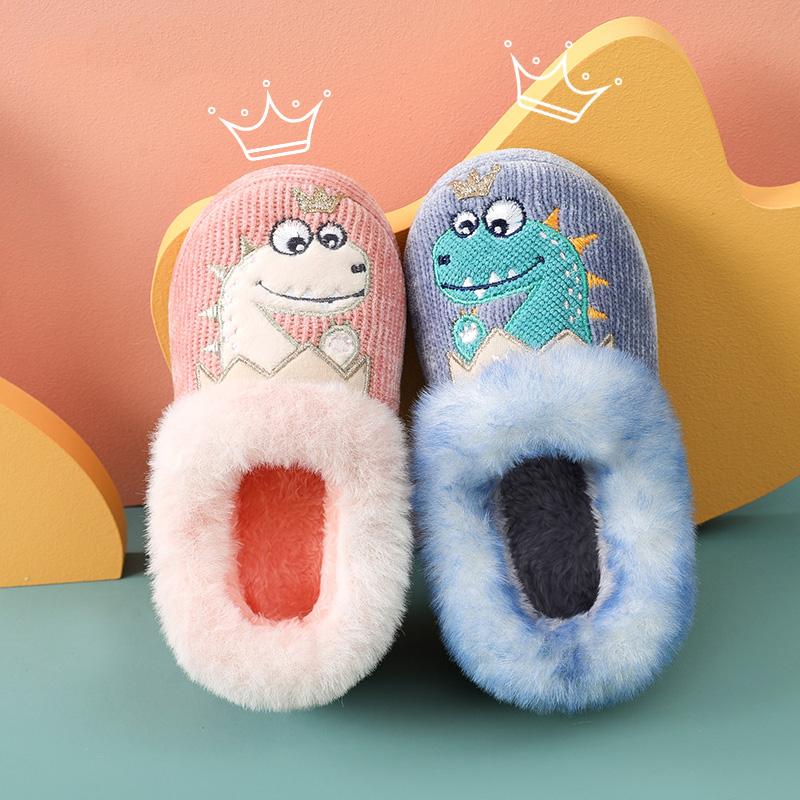 Comwarm Children Winter Fluffy Slippers Cute Dinosaur Plush Cotton Slippers Kids Soft Cozy Furry House Slides Warm Cotton Shoes 23-24
Comwarm Children Winter Fluffy Slippers Cute Dinosaur Plush Cotton Slippers Kids Soft Cozy Furry House Slides Warm Cotton Shoes 23-24