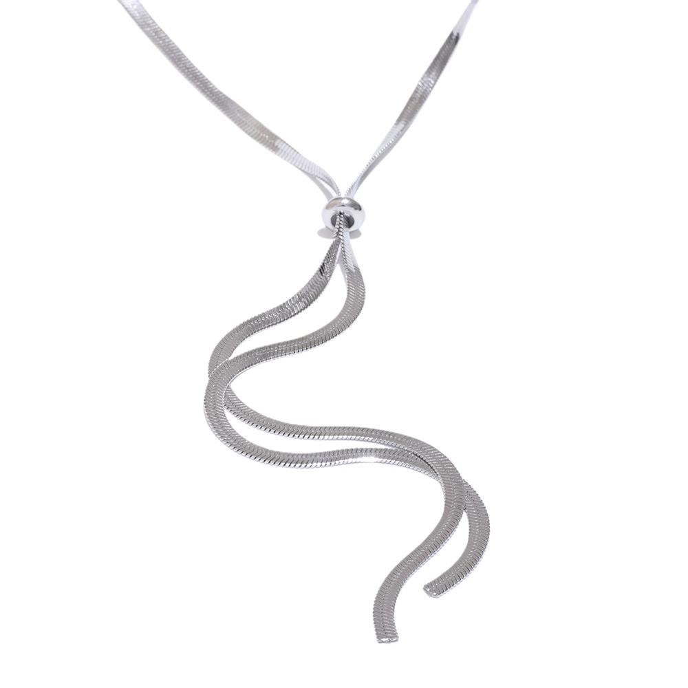 Yhpup Waterproof Stainless Steel Flat Snake Chain Long Adjustable Necklace Stylish Daily Minimalist High Quality Jewelry Bijoux
Yhpup Waterproof Stainless Steel Flat Snake Chain Long Adjustable Necklace Stylish Daily Minimalist High Quality Jewelry Bijoux