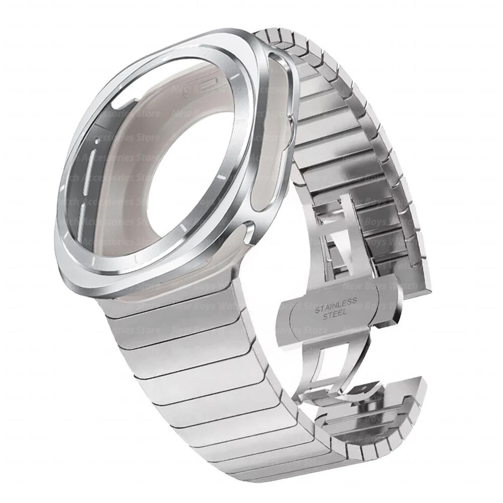 Stainless Steel Link Bracelet for Samsung Galaxy Watch 7 Ultra 47mm Metal Band Aluminium Alloy Case Strap for SAMSUNG ULTRA 47MM Galaxy Watch Ultra срібний
Stainless Steel Link Bracelet for Samsung Galaxy Watch 7 Ultra 47mm Metal Band Aluminium Alloy Case Strap for SAMSUNG ULTRA 47MM Galaxy Watch Ultra срібний