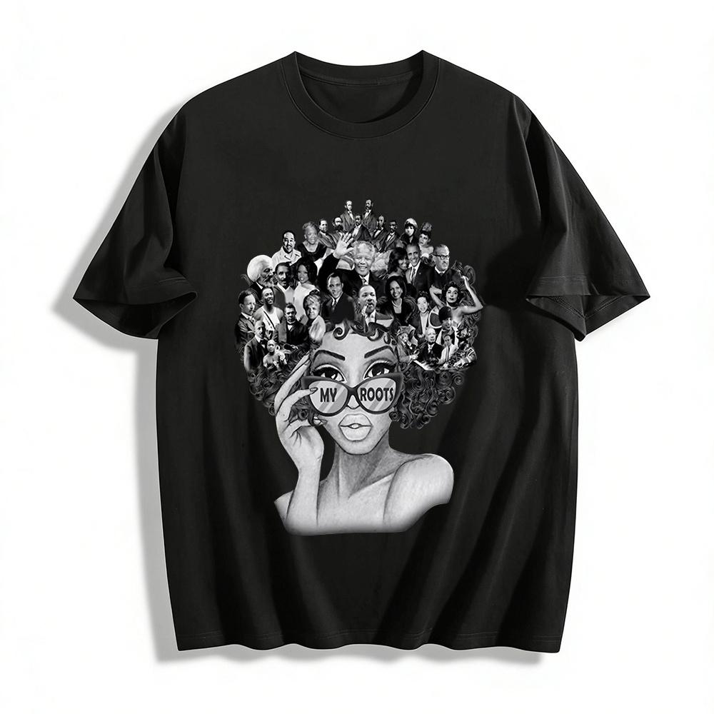 My Roots African American Icons Graphic Tee Shirt Pure cotton T-shirt XXS
My Roots African American Icons Graphic Tee Shirt Pure cotton T-shirt XXS