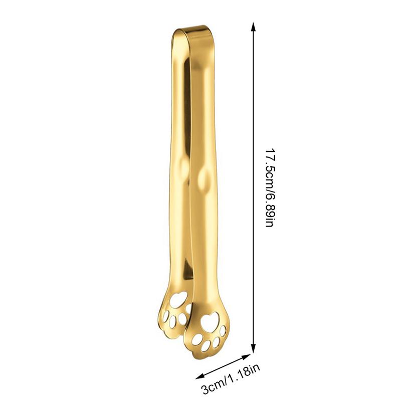 1 шт. Кухонні щипці для льоду з нержавіючої сталі, щипці для подачі їжі, щипці для кубиків цукру, захоплювач золотий
1 шт. Кухонні щипці для льоду з нержавіючої сталі, щипці для подачі їжі, щипці для кубиків цукру, захоплювач золотий