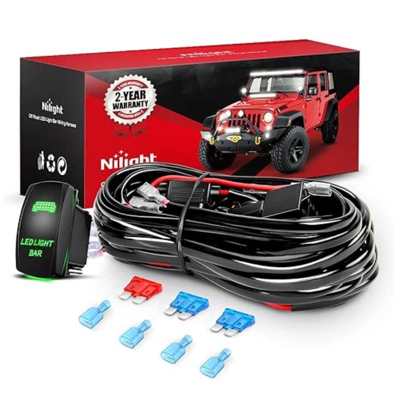 LED Work Light Wiring Harness - 3m One-to-Four Switch for Off-Road Vehicle Light Bar
LED Work Light Wiring Harness - 3m One-to-Four Switch for Off-Road Vehicle Light Bar