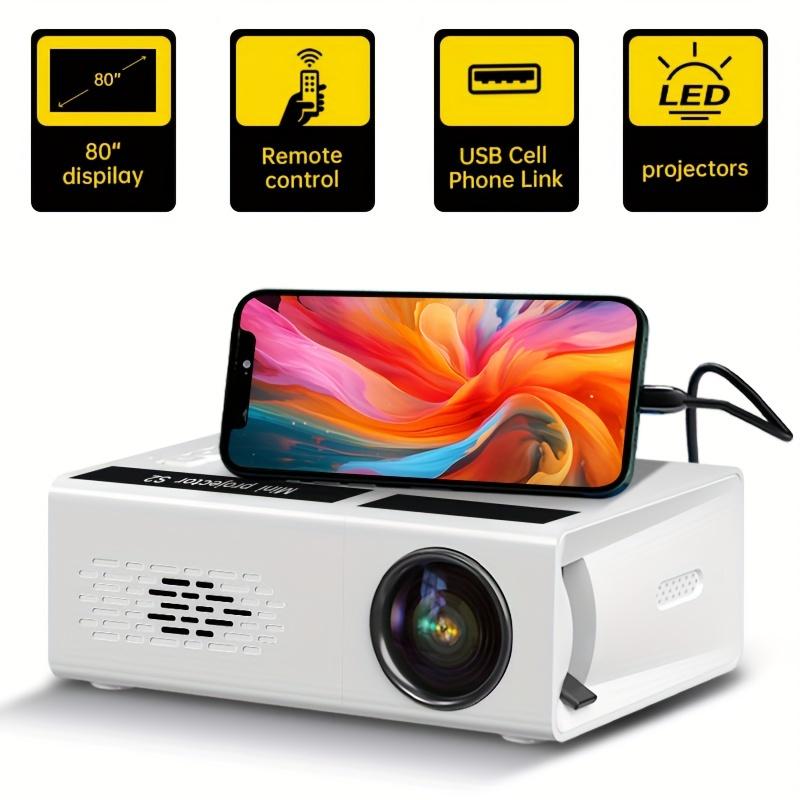 S2 Mini HD Wireless Projector - High-Definition 1080P, Smartphone & USB Compatible, Multi-Port Hub with 2800 Lumens Brightness - Instant Home
S2 Mini HD Wireless Projector - High-Definition 1080P, Smartphone & USB Compatible, Multi-Port Hub with 2800 Lumens Brightness - Instant Home