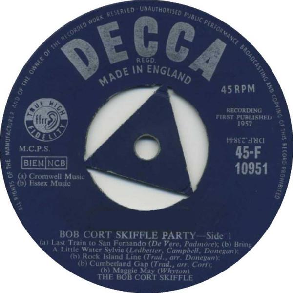 7inch Record BOB CORT SKIFFLE - Bob Cort Skiffle Party 45F10951 Decca 1957 UK Rock Used
7inch Record BOB CORT SKIFFLE - Bob Cort Skiffle Party 45F10951 Decca 1957 UK Rock Used