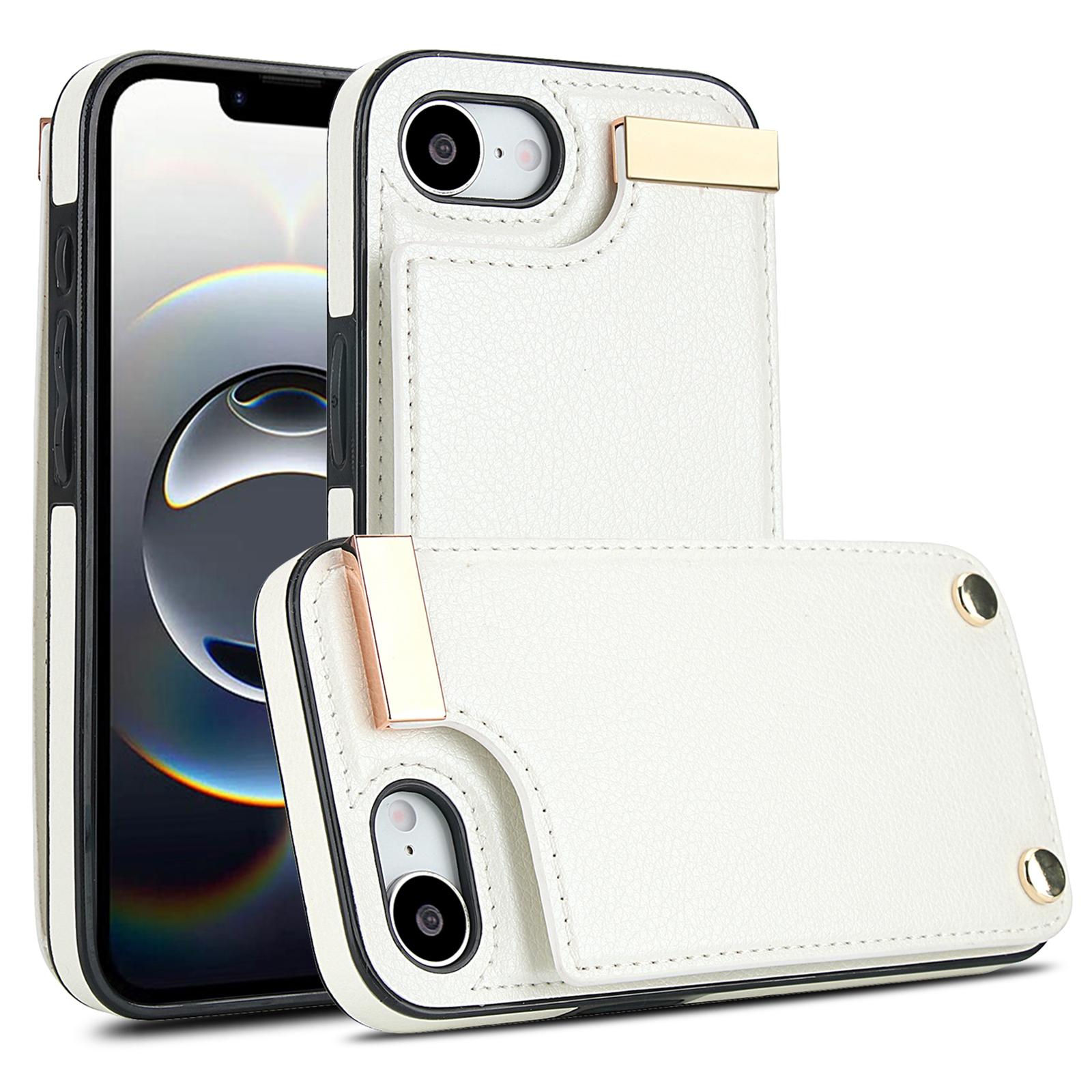 For iPhone 16e Case TPU + PU Leather Hardware Decor Phone Cover with Card Holder A
For iPhone 16e Case TPU + PU Leather Hardware Decor Phone Cover with Card Holder A