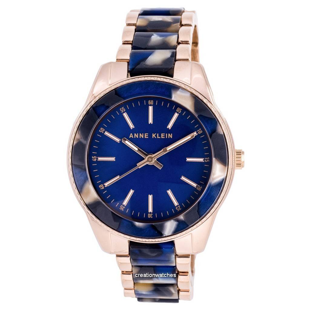 Anne Klein Двухцветная нержавеющая сталь Синий циферблат Кварцевые 3214RGNV Женские часы
Anne Klein Двухцветная нержавеющая сталь Синий циферблат Кварцевые 3214RGNV Женские часы