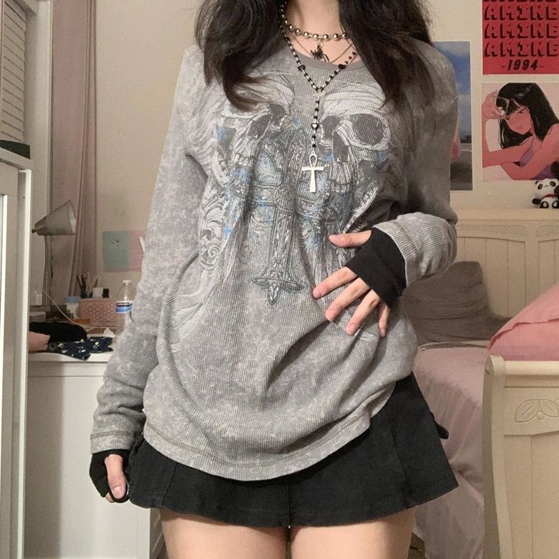 Printed Long Sleeve Pullover Top for Women Print Long Sleeve Pullover Top GRAY XL
Printed Long Sleeve Pullover Top for Women Print Long Sleeve Pullover Top GRAY XL