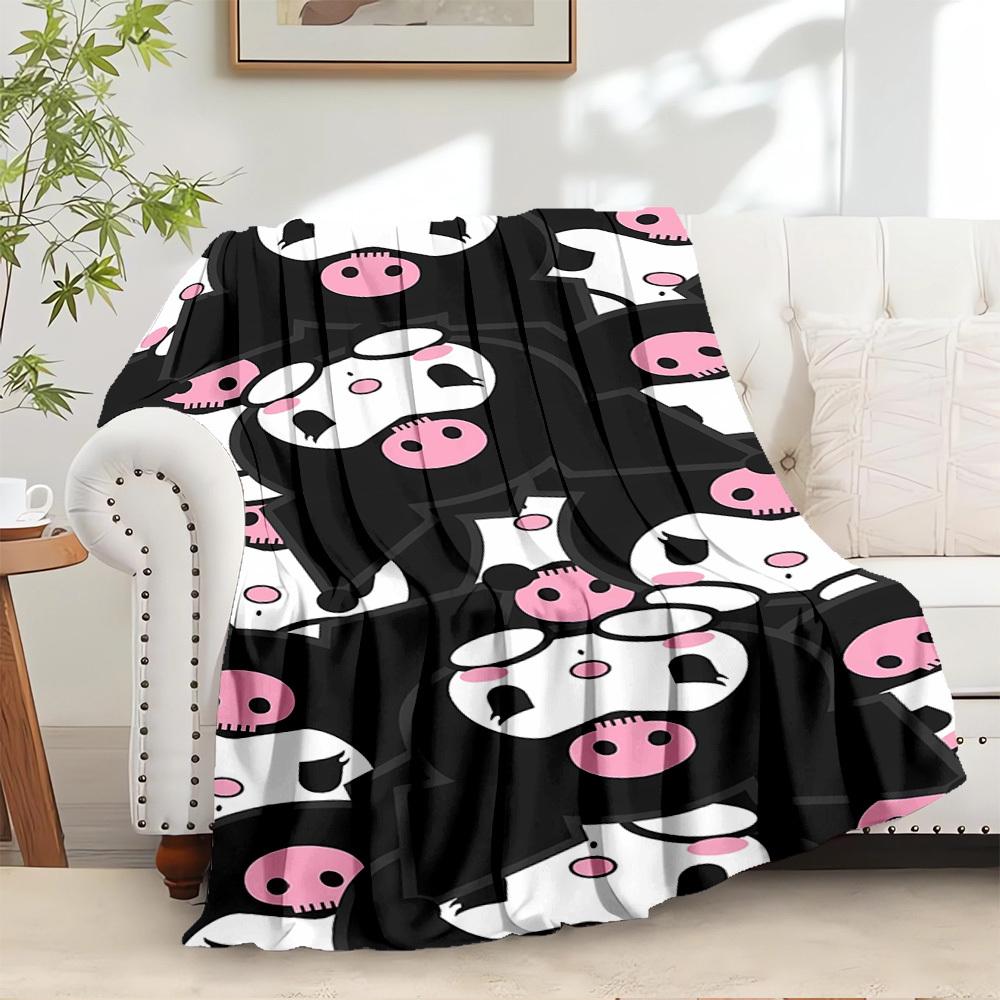 1pc cute cartoon Kuromi pattern blanket - home decoration blanket for all seasons, soft and cozy, machine washable, suitable as a gift for e 130x150cm
1pc cute cartoon Kuromi pattern blanket - home decoration blanket for all seasons, soft and cozy, machine washable, suitable as a gift for e 130x150cm