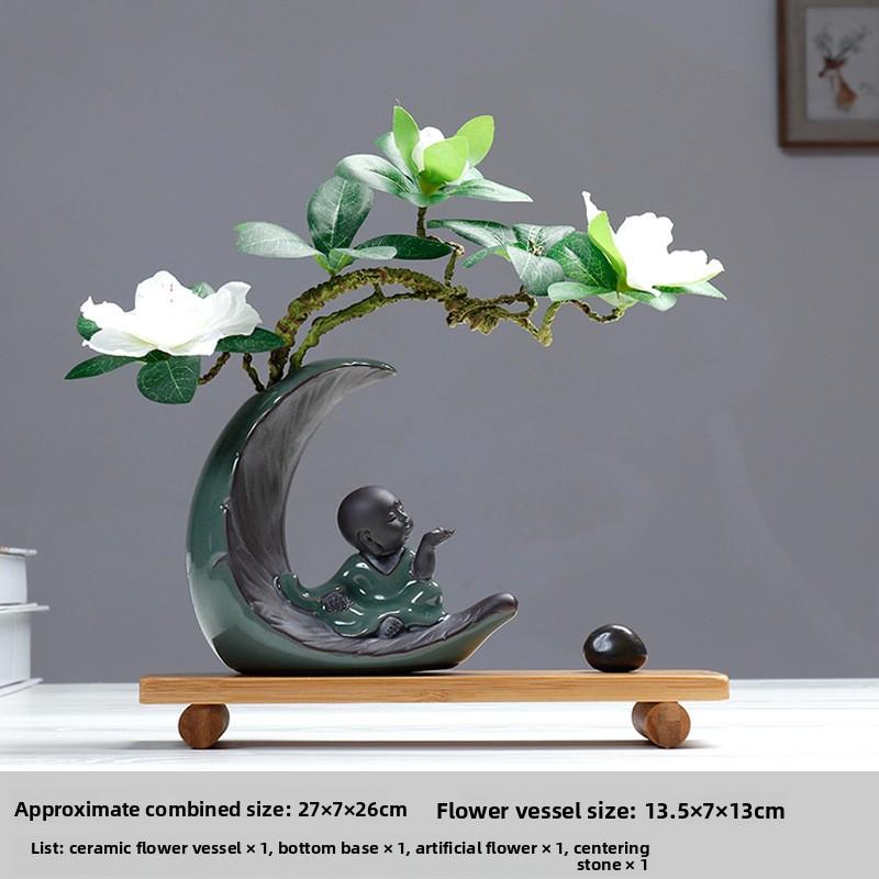 Zen Monk Ceramic Art Figurine Home Office Desk Decor Wooden Craft Vase Gift
Zen Monk Ceramic Art Figurine Home Office Desk Decor Wooden Craft Vase Gift
