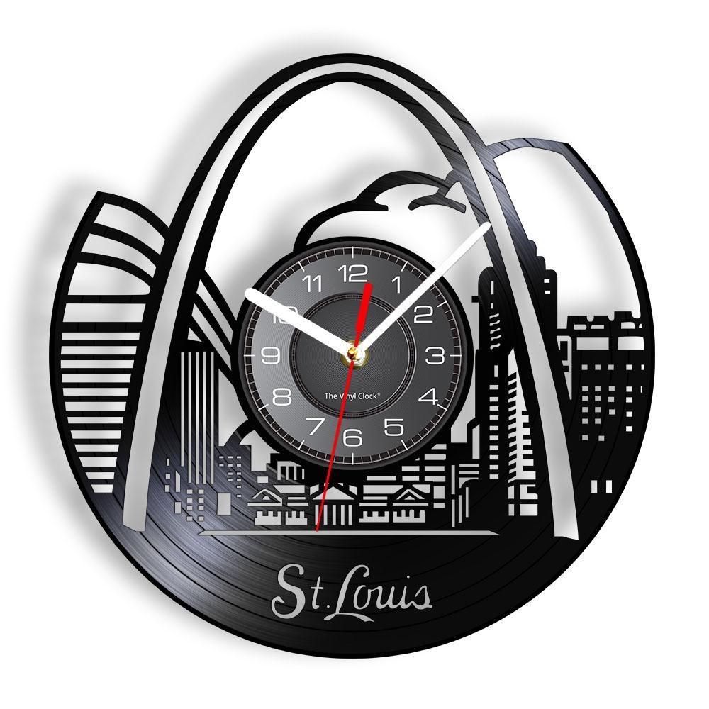 St. Louis Skyline Vinyl Record Clock Wall Decor Modern Vintage Art Room Saint Louis Cityscape Vinyl LP Vintage Black Wall Clock
St. Louis Skyline Vinyl Record Clock Wall Decor Modern Vintage Art Room Saint Louis Cityscape Vinyl LP Vintage Black Wall Clock