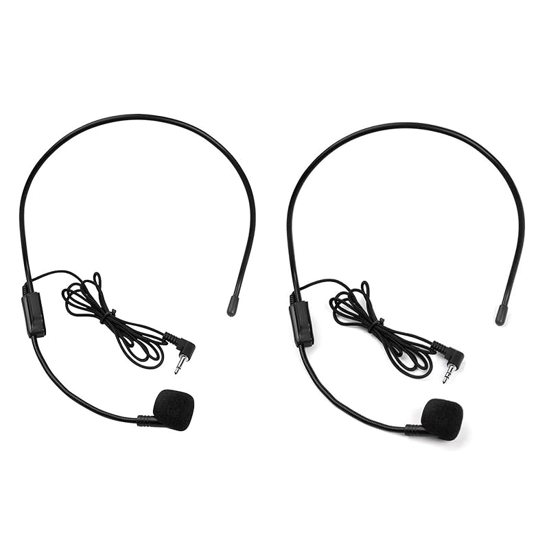 Samcos clip microphone 3.5mm head mount set of 2 headset microphone kit wired mini condenser microphone For conferences, promotions, education, and
Samcos clip microphone 3.5mm head mount set of 2 headset microphone kit wired mini condenser microphone For conferences, promotions, education, and
