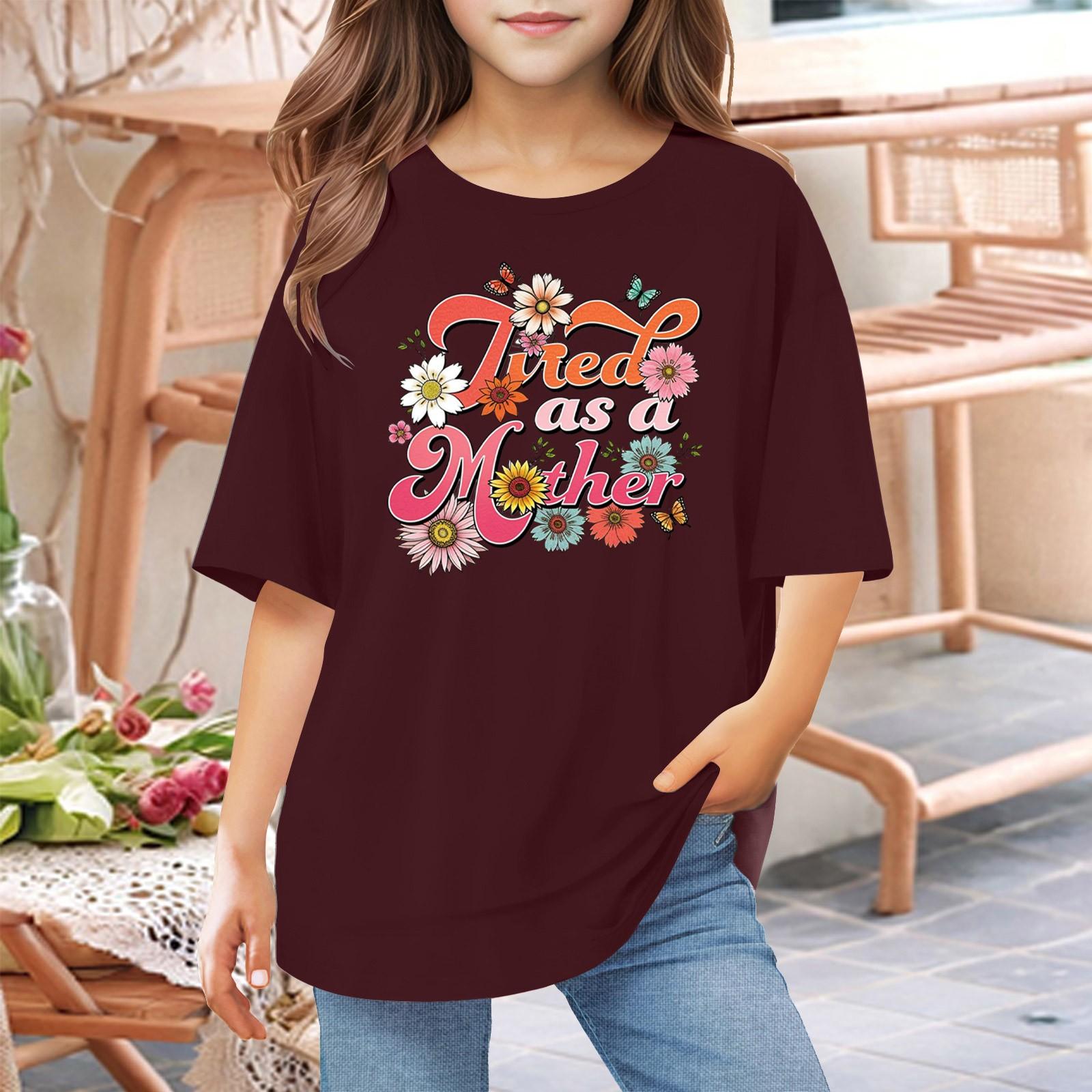 Toddler Girl Boy T-Shirts Kids Top Boys And Girls Printed Short Sleeved T-shirt 1-12Y 110 винний
Toddler Girl Boy T-Shirts Kids Top Boys And Girls Printed Short Sleeved T-shirt 1-12Y 110 винний