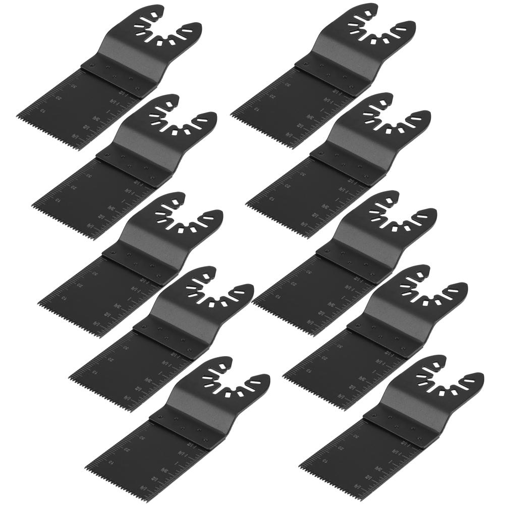 10 шт. 34 мм многофункциональное осциллирующее пильное полотно из высокоуглеродистой стали
10 шт. 34 мм многофункциональное осциллирующее пильное полотно из высокоуглеродистой стали