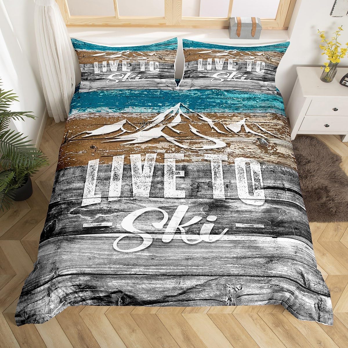 Ski Soft Duvet Cover Set Twin Quen for Young Boys Young Girls Winter Extreme Sports Games Beding Set 2/3Pcs Carton Skier Snowboard Comfortable Quilt 100*200cm Single
Ski Soft Duvet Cover Set Twin Quen for Young Boys Young Girls Winter Extreme Sports Games Beding Set 2/3Pcs Carton Skier Snowboard Comfortable Quilt 100*200cm Single