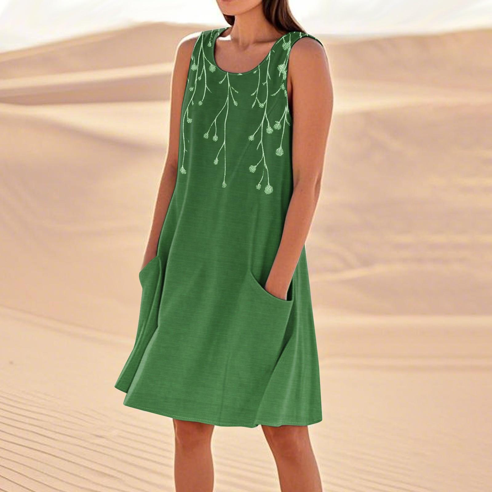 Летние платья для женщин, свободные пляжные повседневные сарафаны без рукавов с карманами, платье-майка XXXL
Летние платья для женщин, свободные пляжные повседневные сарафаны без рукавов с карманами, платье-майка XXXL