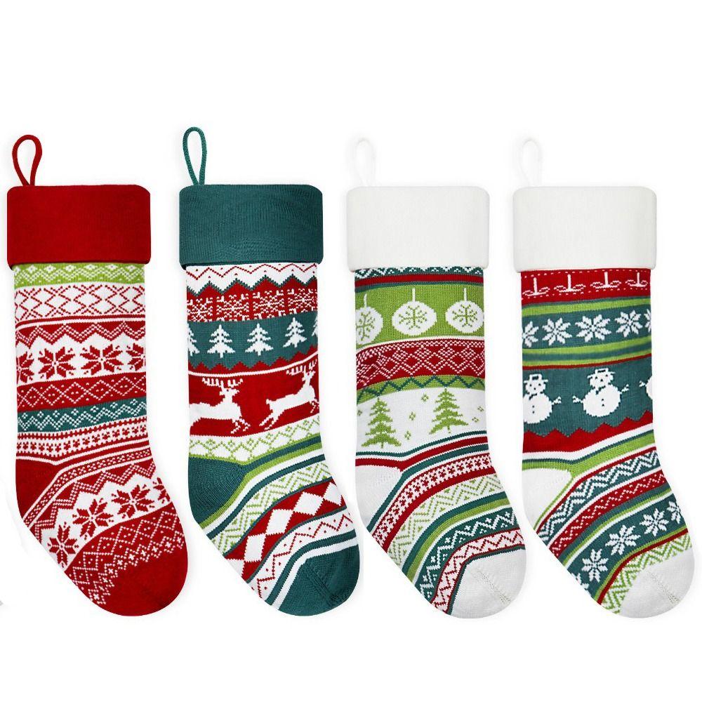 Xmas Tree Ornaments Knitted Christmas Stocking Large Size Gift Bag Christmas Decor Snowman
Xmas Tree Ornaments Knitted Christmas Stocking Large Size Gift Bag Christmas Decor Snowman