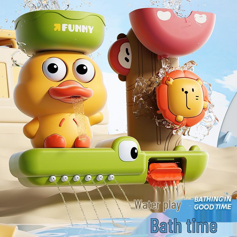 Маленький желтый утенок водяное колесо игрушка для ванны - Забавная игрушка для купания на присосках для младенцев и малышей
Маленький желтый утенок водяное колесо игрушка для ванны - Забавная игрушка для купания на присосках для младенцев и малышей