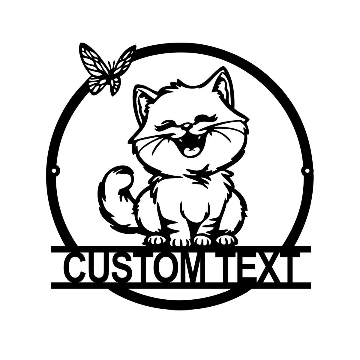 Metal Cat Wall Sign, Personalized Cat Lovers Gift, Home Decor Cat Art, Retro Metal Plaque
Metal Cat Wall Sign, Personalized Cat Lovers Gift, Home Decor Cat Art, Retro Metal Plaque