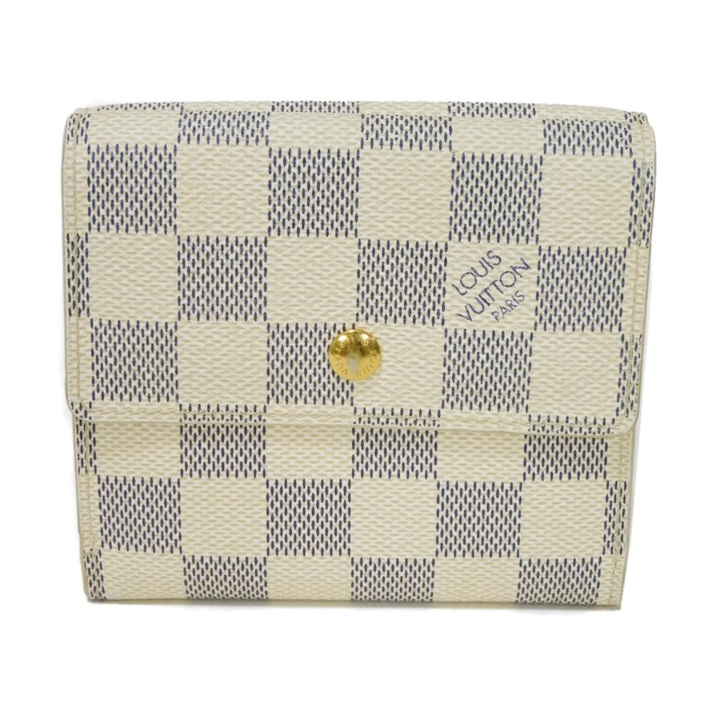 Used 12564 Portefeiulle Elise N61733 7942 Logo White Gold Double Sided Damier Azur Ivory Unisex from Japan AUTHENTIC
Used 12564 Portefeiulle Elise N61733 7942 Logo White Gold Double Sided Damier Azur Ivory Unisex from Japan AUTHENTIC