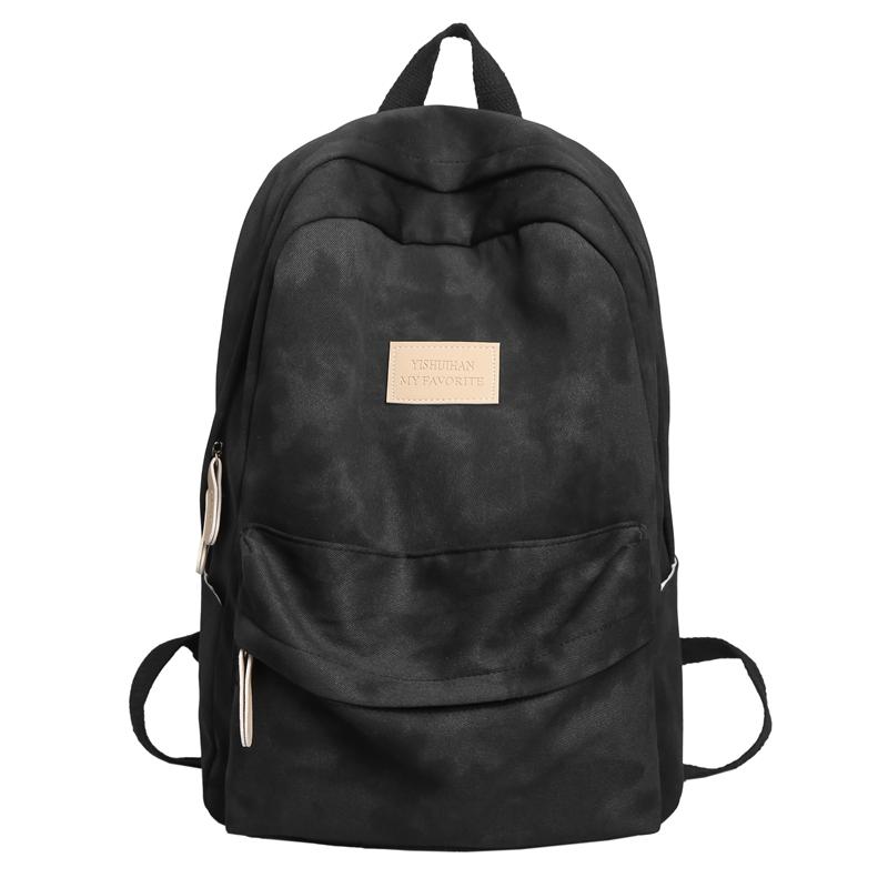 Детская школьная сумка, рюкзак для дальних поездок, женский рюкзак чёрный