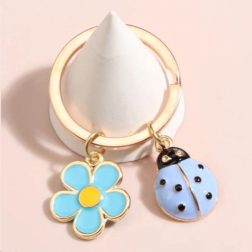 Flower Beetle Enamel Key Chains Rainbow Ladybird Flower Ladybird Key Ring Jewelry Gifts E
Flower Beetle Enamel Key Chains Rainbow Ladybird Flower Ladybird Key Ring Jewelry Gifts E
