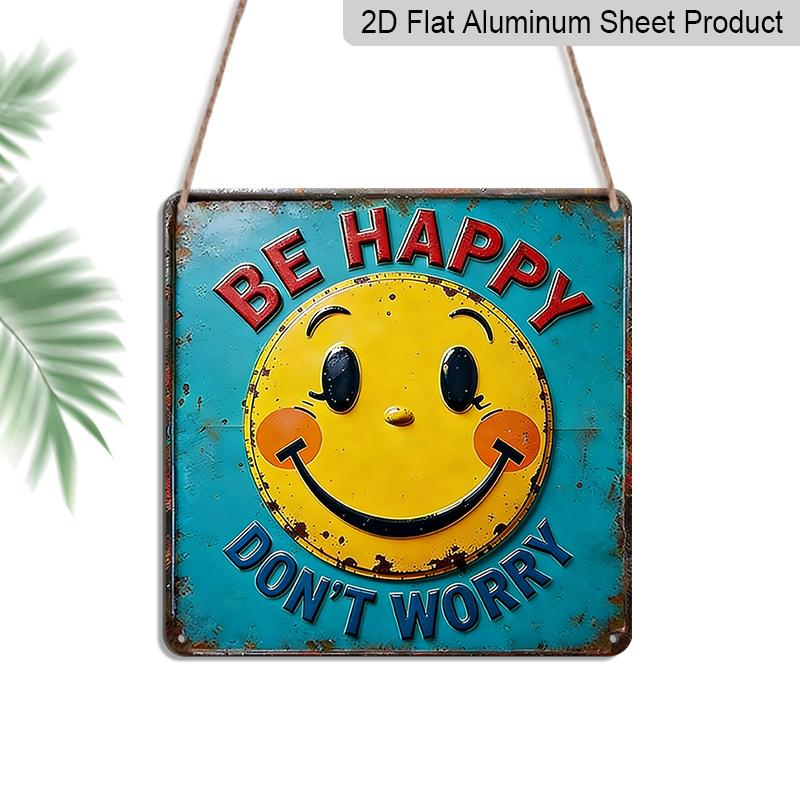 2D Flat Retro Smiley Face Be Happy Don t Worry Aluminum Sign, Rustic Wall Plaque for Home Cafe Bar Patio Porch, Positive Vibes Decor 7.87*7.87in
2D Flat Retro Smiley Face Be Happy Don t Worry Aluminum Sign, Rustic Wall Plaque for Home Cafe Bar Patio Porch, Positive Vibes Decor 7.87*7.87in