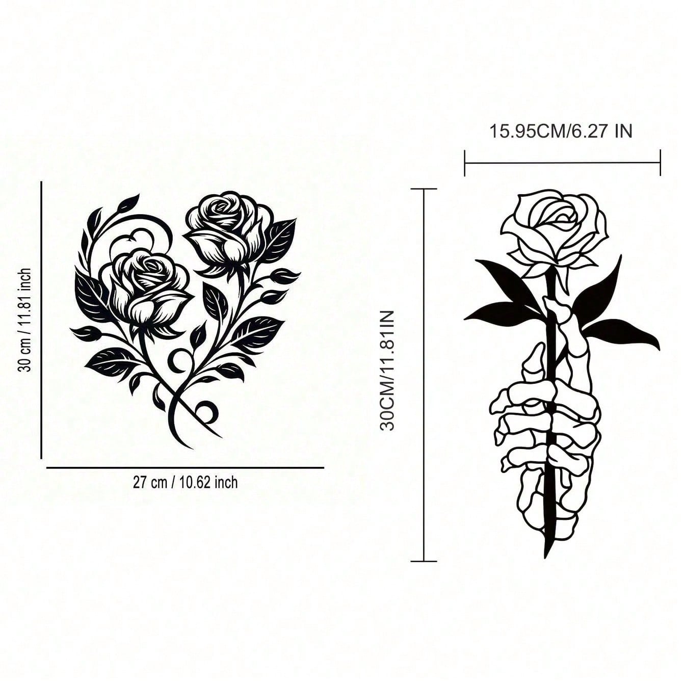 Gothic Valentine Heart Rose Iron Wall Art Sculpture Minimalist Elegant Gift TY7187+TY3470
Gothic Valentine Heart Rose Iron Wall Art Sculpture Minimalist Elegant Gift TY7187+TY3470
