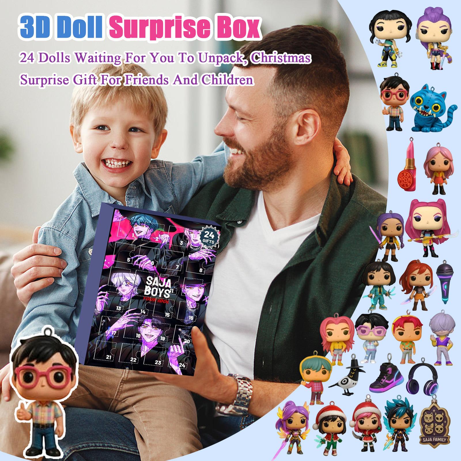 3D WDoll Сюрприз-бокс, 24 ляльки чекають на розпакування, Різдвяний сюрприз для друзів та дітей One Size
3D WDoll Сюрприз-бокс, 24 ляльки чекають на розпакування, Різдвяний сюрприз для друзів та дітей One Size