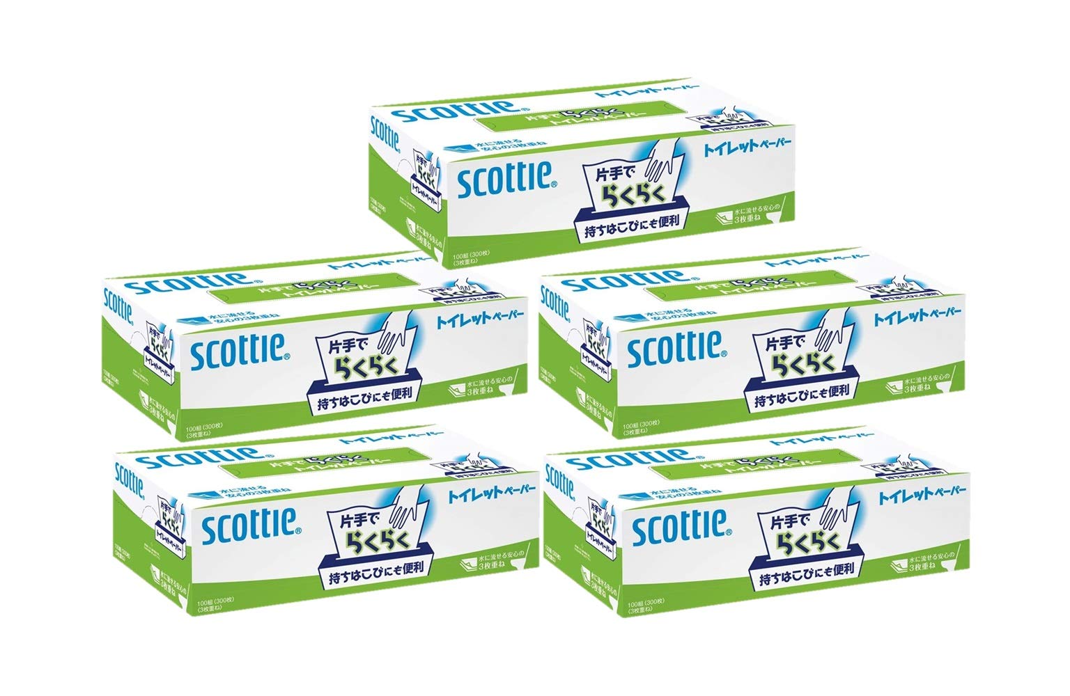 Scotty Easy Toilet 300 Sheets x One-Hand Paper, (100 Pairs) 5-Pack
Scotty Easy Toilet 300 Sheets x One-Hand Paper, (100 Pairs) 5-Pack