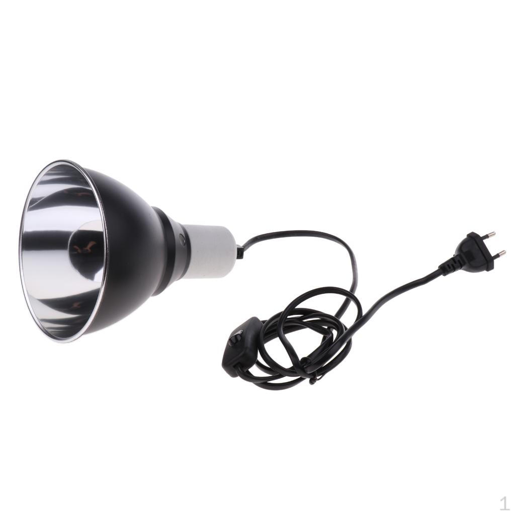 E27 Light Dome Reflector Reptile Bulb Holder Tortoise Lamp EU Plug
E27 Light Dome Reflector Reptile Bulb Holder Tortoise Lamp EU Plug