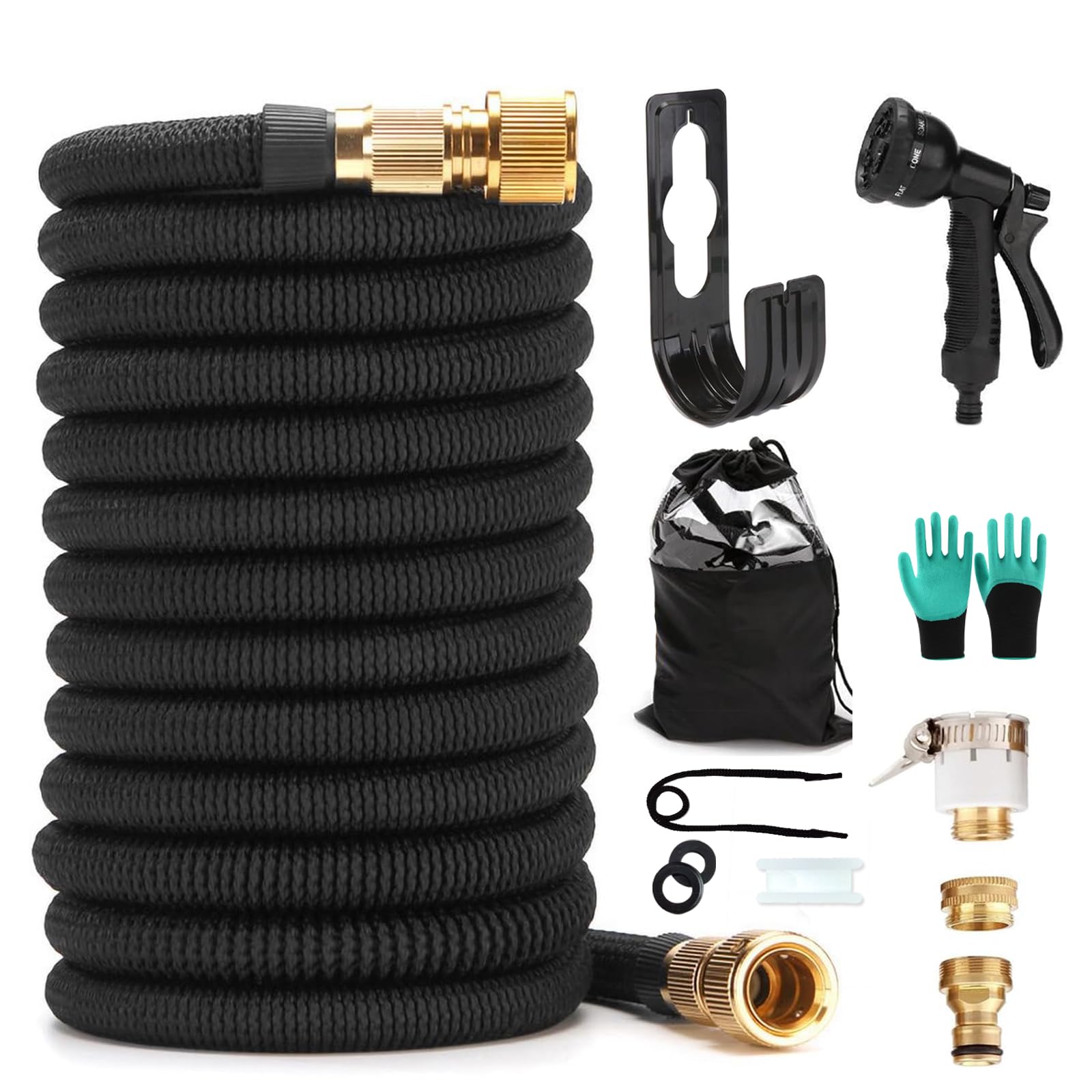 PakOne Watering Extendable Hose for Car 3x Faucet 8 Watering Stretchable Garden Hose with Latex Inner Layer and Outer Abrasion Easy to Perfect for Car чёрный
PakOne Watering Extendable Hose for Car 3x Faucet 8 Watering Stretchable Garden Hose with Latex Inner Layer and Outer Abrasion Easy to Perfect for Car чёрный