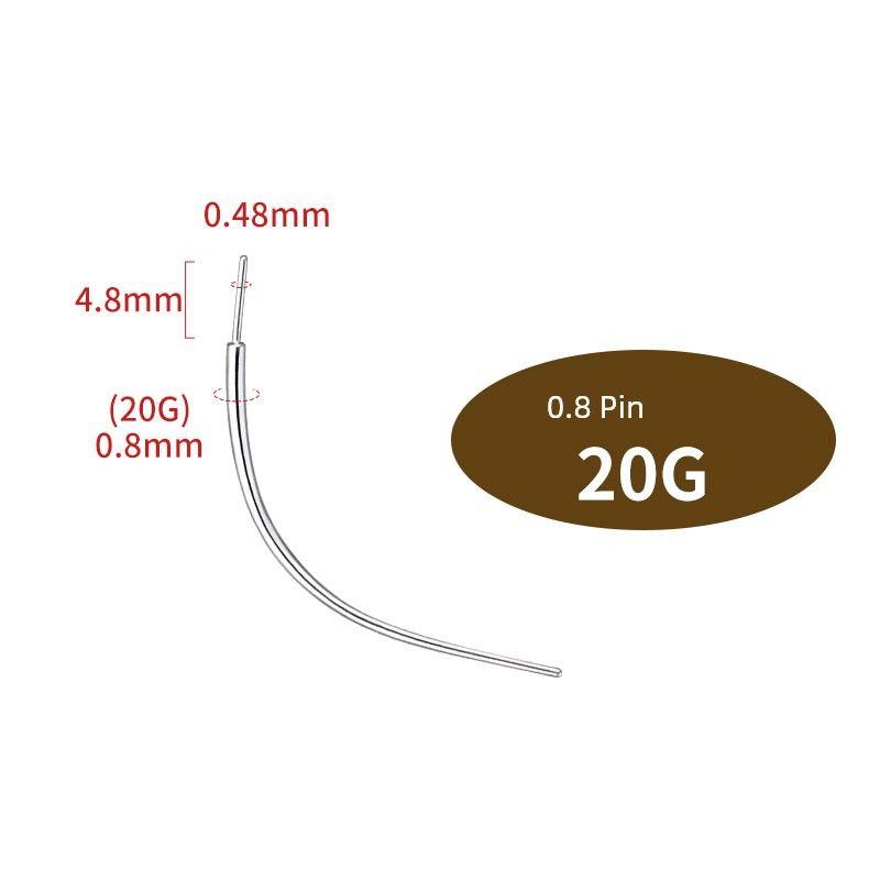 Arc External Thread Ear Bone Stud Titanium Alloy Titanium steel pin bending guide pin/Rod thick 0.8
Arc External Thread Ear Bone Stud Titanium Alloy Titanium steel pin bending guide pin/Rod thick 0.8