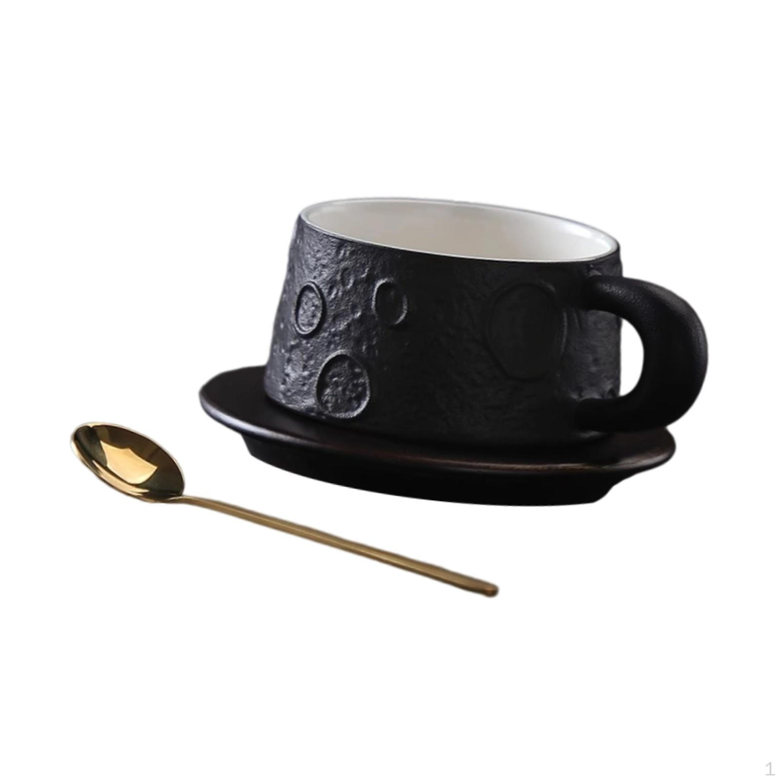 Кружка для капучино с гладкой поверхностью, в комплекте блюдце и ложка для чаепития чёрный
Кружка для капучино с гладкой поверхностью, в комплекте блюдце и ложка для чаепития чёрный