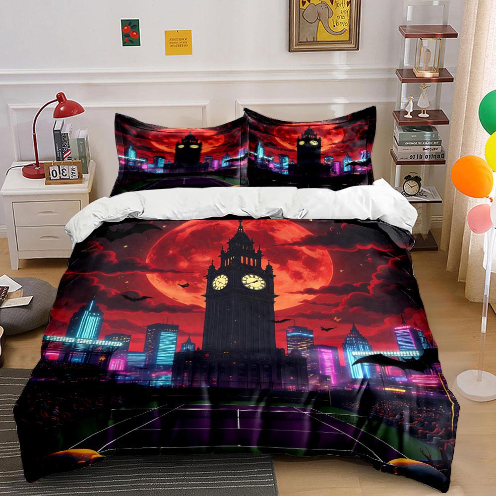 Big Ben, red moon, bats. Bedding sets Duvet cover sets Duvet covers Pillowcases(1 * Duvet Cover 2 * Pillowcases without duvet insert) 135x200cm
Big Ben, red moon, bats. Bedding sets Duvet cover sets Duvet covers Pillowcases(1 * Duvet Cover 2 * Pillowcases without duvet insert) 135x200cm
