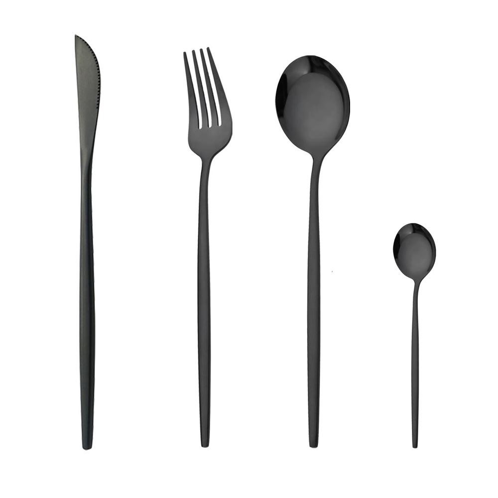 4/16/24Pcs Cutlery Set Gold Tableware Stainless Steel Dinnerware Dinner Tea Spoon Fork Knife Western Silverware Flatware Set 4Pcs чорний
4/16/24Pcs Cutlery Set Gold Tableware Stainless Steel Dinnerware Dinner Tea Spoon Fork Knife Western Silverware Flatware Set 4Pcs чорний
