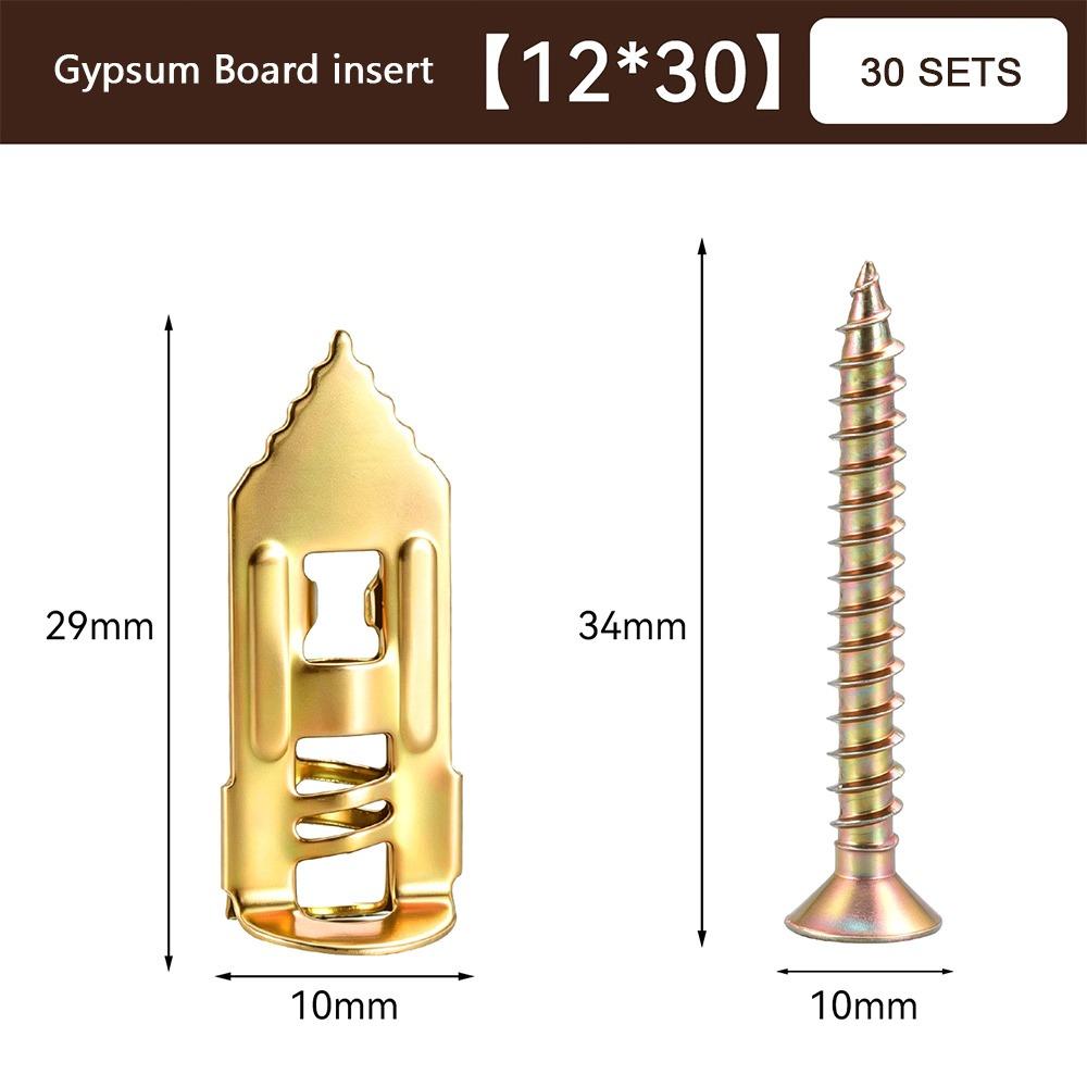 30Pcs/50Pcs Thickened Manganese Steel Wall Fastener High Hardness Steel Anchor Drywall Installation 30Pcs
30Pcs/50Pcs Thickened Manganese Steel Wall Fastener High Hardness Steel Anchor Drywall Installation 30Pcs