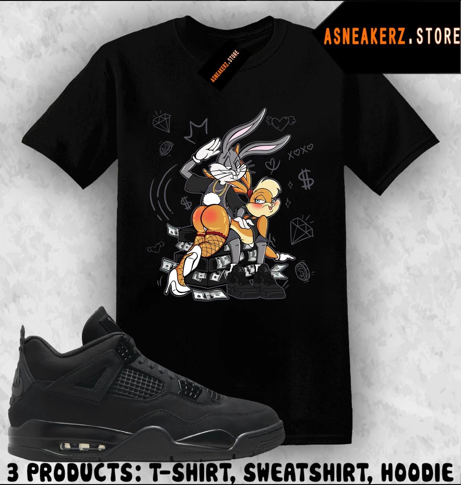 Shirt To Match AJ 4 Black Cat 2025 Sneaker Matching Bunny Slap Bugs Lola T-Shirt S
Shirt To Match AJ 4 Black Cat 2025 Sneaker Matching Bunny Slap Bugs Lola T-Shirt S
