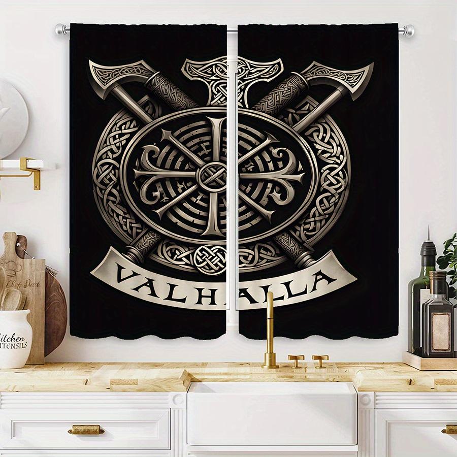 Valhalla Shield Rune Curtains Semi Polyester Living Room Patio Door All Season Decor Sheer Set Of 2 Made With Rod Pocket Washable W100*H70(CM)-Rod Pocket&2PCS
Valhalla Shield Rune Curtains Semi Polyester Living Room Patio Door All Season Decor Sheer Set Of 2 Made With Rod Pocket Washable W100*H70(CM)-Rod Pocket&2PCS