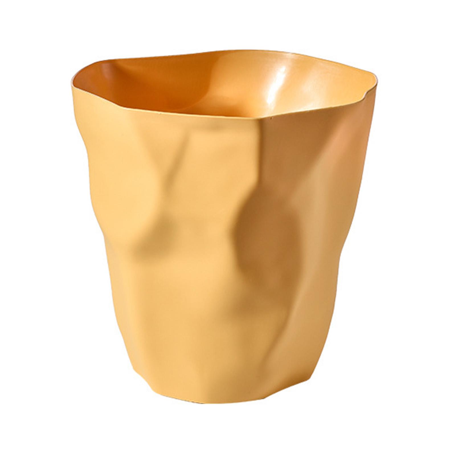 Small Trash Can Plastic Unique Irregular Creased Modern Wastebasket Open Top Garbage Bin for жовтий
Small Trash Can Plastic Unique Irregular Creased Modern Wastebasket Open Top Garbage Bin for жовтий