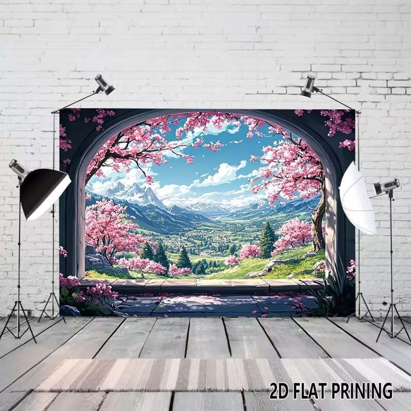 2D Romantic Anime Cherry Blossom Arch Photo Booth Backdrop 47.2x31.5inch/120*80cm
2D Romantic Anime Cherry Blossom Arch Photo Booth Backdrop 47.2x31.5inch/120*80cm