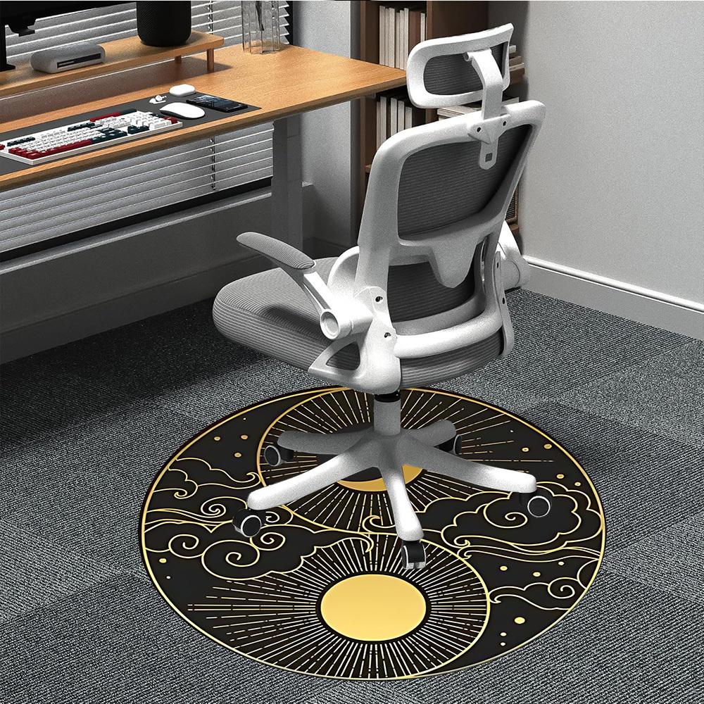 1pc Sun Moon Office Round Area Rug, Indoor Mat Suitable For Office, Under Office Chairs Bedroom Living Room Home Decor, Room Deco 055 80cm by 80cm
1pc Sun Moon Office Round Area Rug, Indoor Mat Suitable For Office, Under Office Chairs Bedroom Living Room Home Decor, Room Deco 055 80cm by 80cm