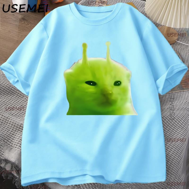 Green Alien Cat T Shirt Women Unisex Cat Meme Tee Glorp Gnarp Cat Brainrot Tshirt Silly Cute TShirt Loose Cotton Short Sleeve 4XL
Green Alien Cat T Shirt Women Unisex Cat Meme Tee Glorp Gnarp Cat Brainrot Tshirt Silly Cute TShirt Loose Cotton Short Sleeve 4XL