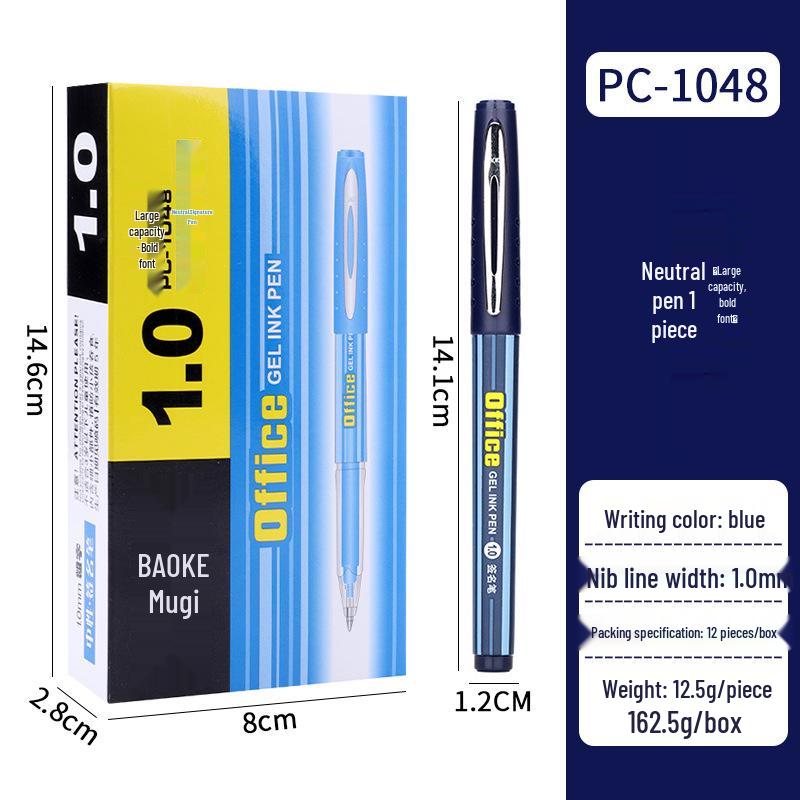 BaoKe PC-1048 1.0mm Black Gel Ink Signature Pen for Office & Exams 1.0mm синий
BaoKe PC-1048 1.0mm Black Gel Ink Signature Pen for Office & Exams 1.0mm синий